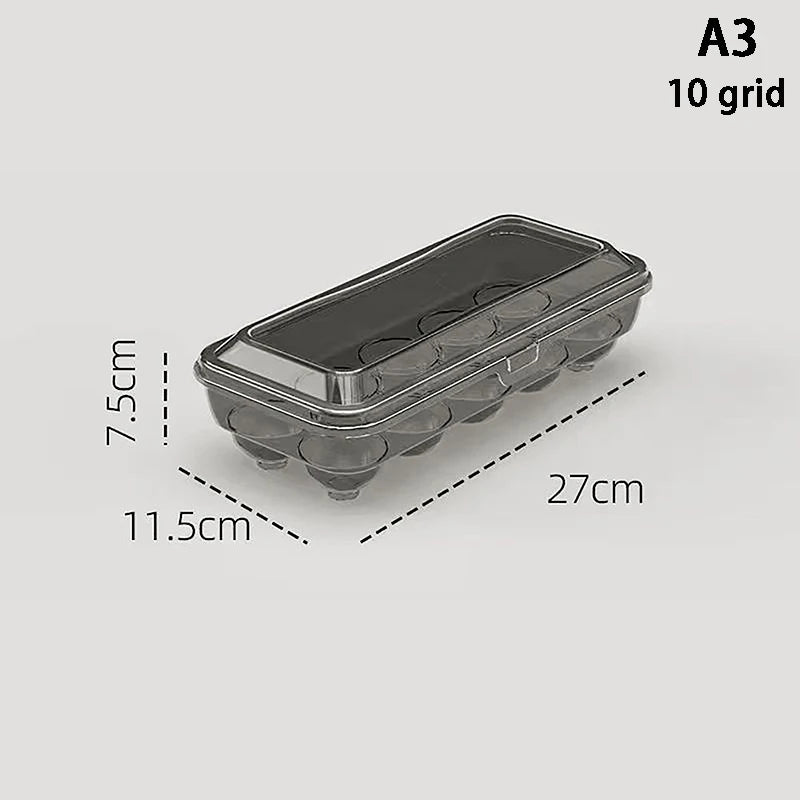 10/15 Grids Eggs Storage Box Plastic Transparent Portable Egg Fresh-keeping Case Refrigerator Storage Container Kitchen Tool
