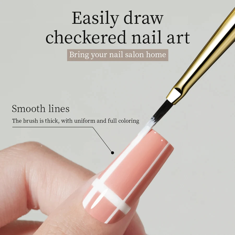 Pincel de Nail Art RSNAIL | Diseños, Líneas y Cuadros | Acrílico DIY Manicure 💅 - Firu Total Sales