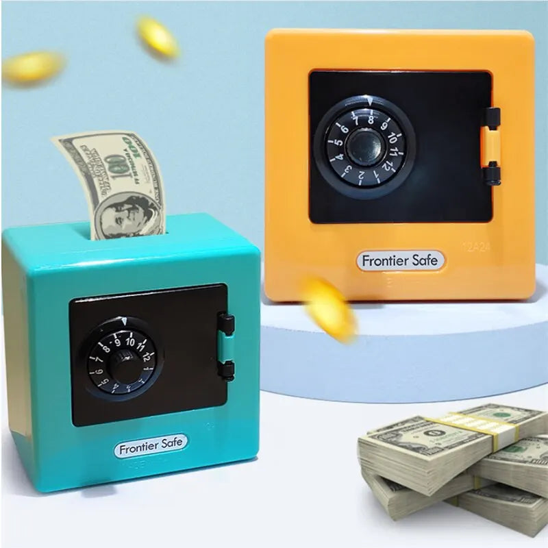 Alcancía Retro ATM con Contraseña | Deposita Billetes y Monedas Automáticamente 🏧 - Firu Total Sales