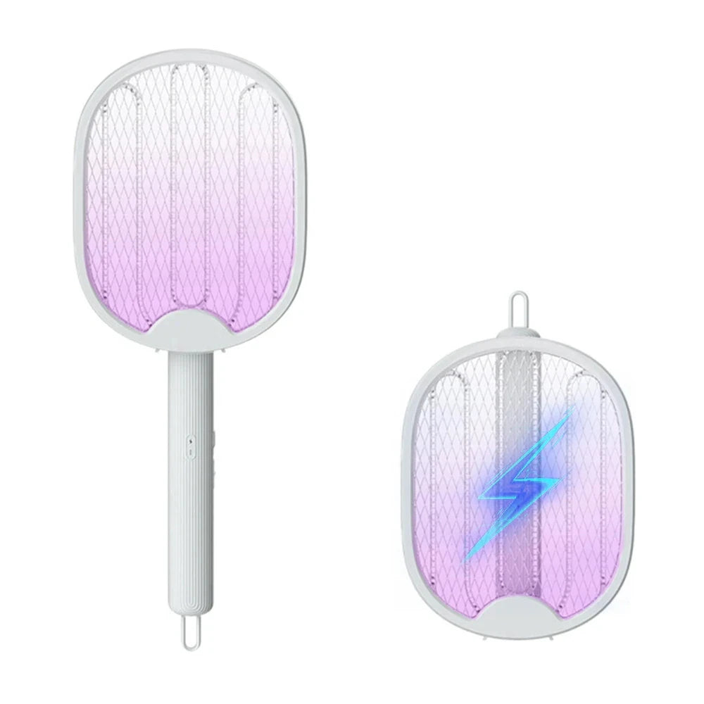 Raqueta Eléctrica Plegable 3000V UV | Recargable USB | Mata Mosquitos y Moscas | Hogar - Firu Total Sales