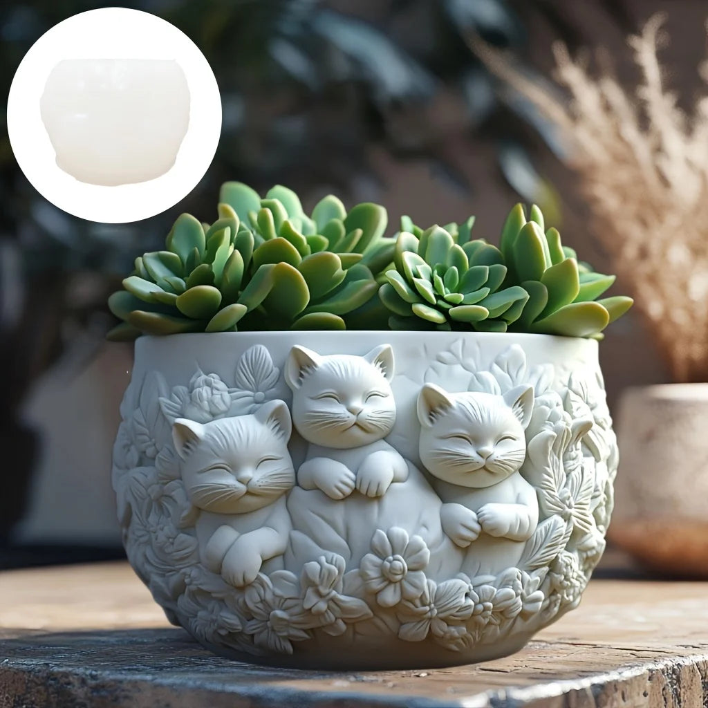 Molde de Silicona Mono Sonriente para Florero y Porta Pinceles | Resina y Yeso 🐒