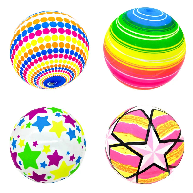 Pelotas Arcoíris Elásticas Sensoriales x2 | Juguete Antiestrés para Niños 🌈 - Firu Total Sales