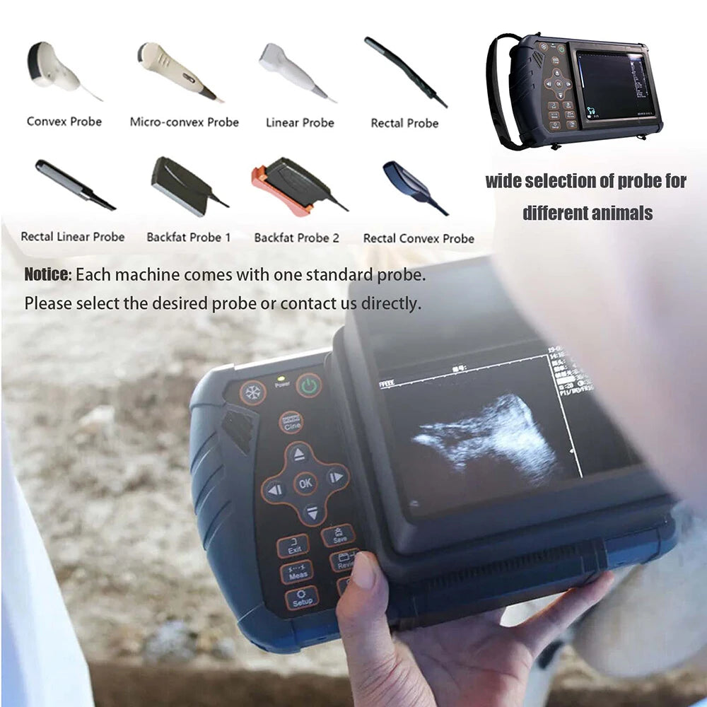 Escáner de Ultrasonido Veterinario Portátil | Embarazo | Cerdo, Oveja, Caballo 🐄