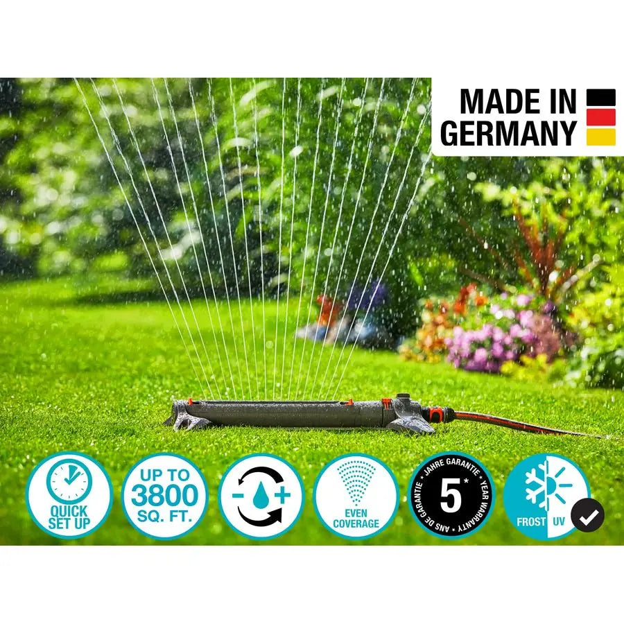 20570 Up to 3800 sq ft AquaZoom Adjustable Oscillating Yard Sprinkler, for Watering Large Area Lawn and Garden. Aquazoom Outdoor