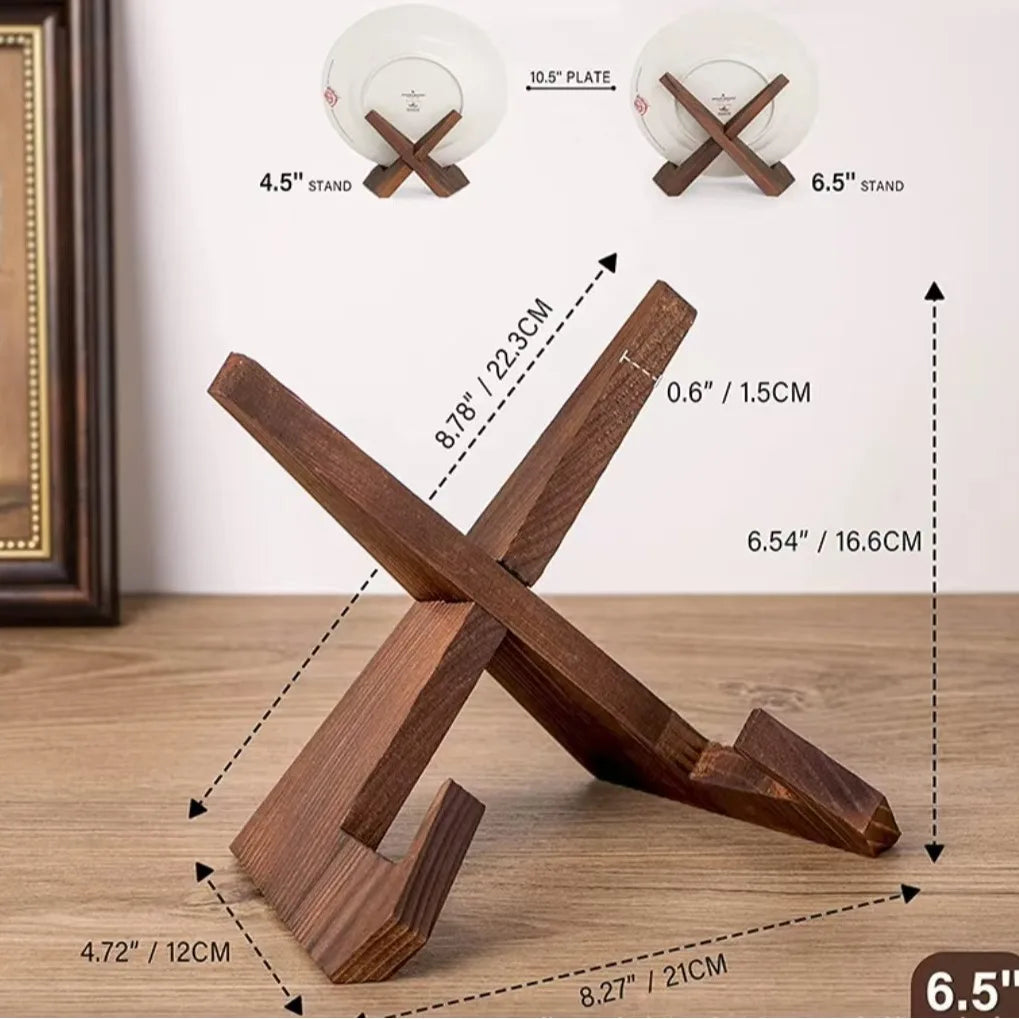 Wooden restaurant Household recipe rack Kitchen menu display rack Hanging study desktop reading Wooden book stand