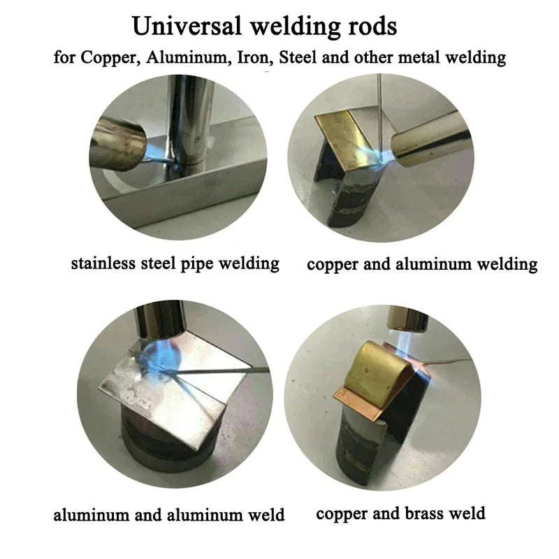 1.6/2.0mm Multi-Metal Welding Rods - Copper, Aluminum, Iron, Stainless Steel Flux-Cored Solder Wire Electrode