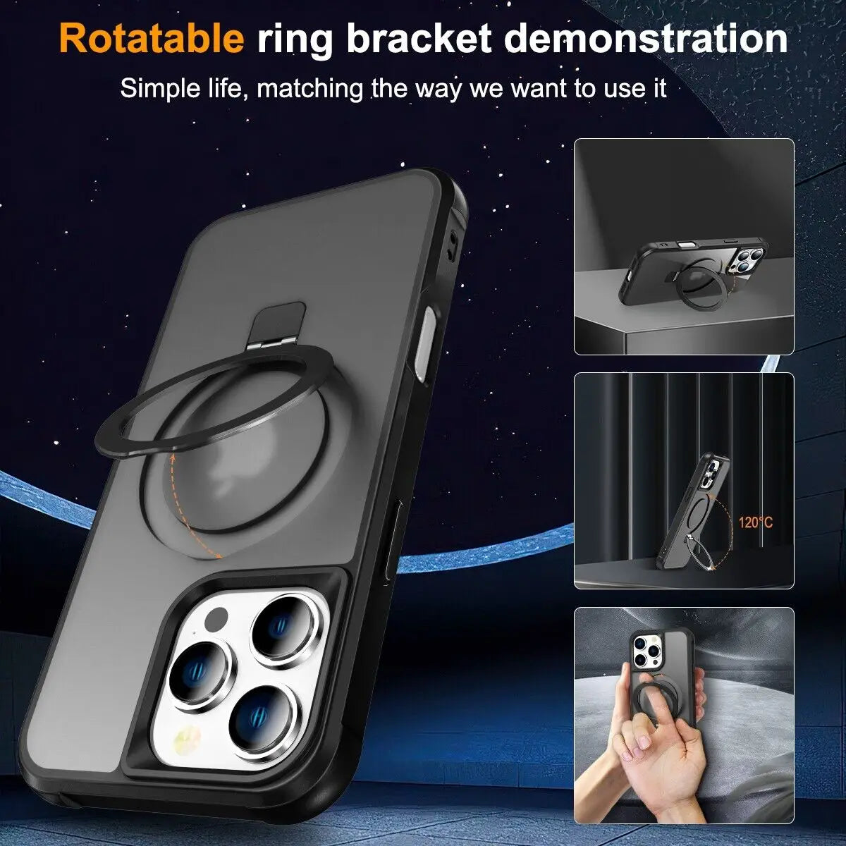 Magnetic Case for iPhone 16 15 14 13 12 11 Pro Max Plus with Mag-Safe Slim Cover - Firu Total Sales