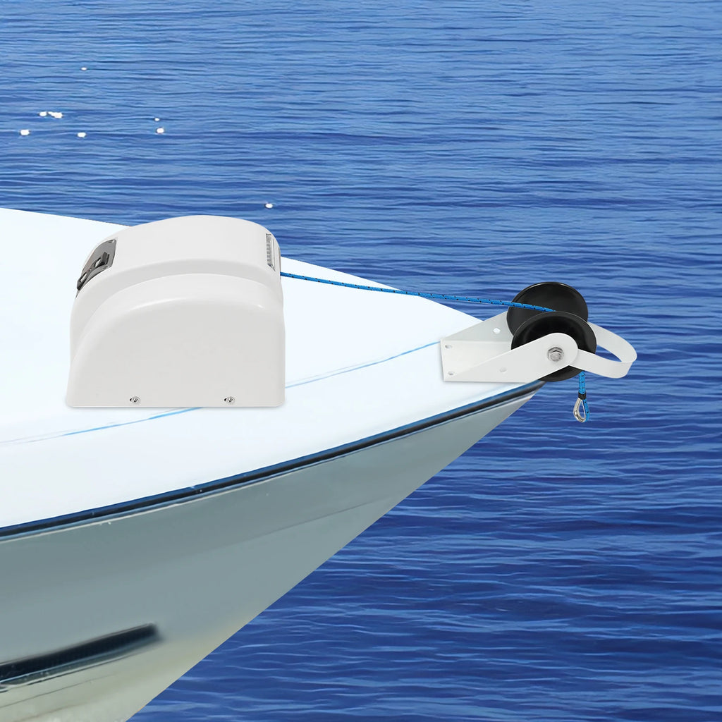 45LBS/25LBS Boat Electric Anchor Winch 12V Marine Saltwater Boat Windlass Kit w/ Remote Control & Bracket for Anchoring Dropping