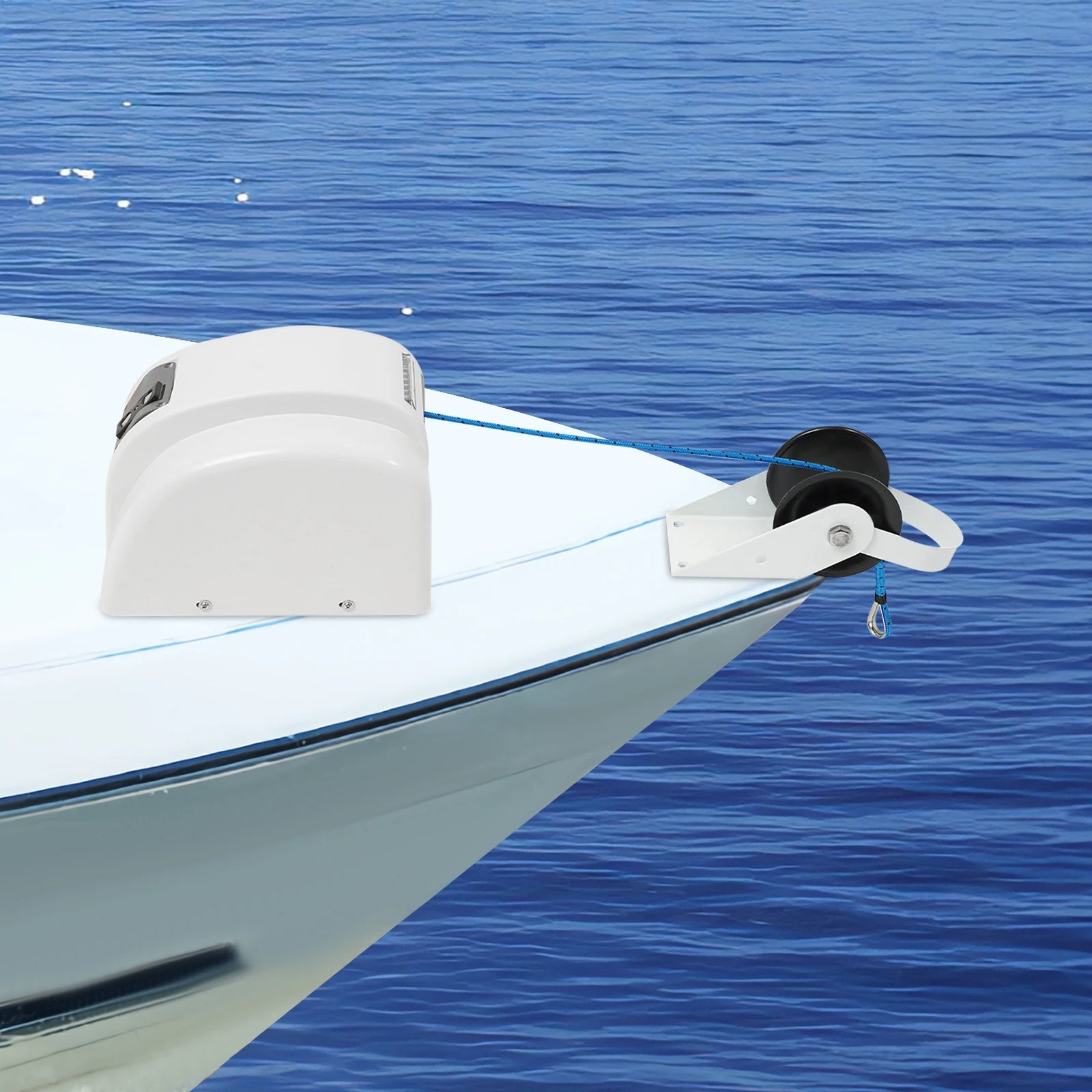 45LBS/25LBS Boat Electric Anchor Winch 12V Marine Saltwater Boat Windlass Kit w/ Remote Control & Bracket for Anchoring Dropping