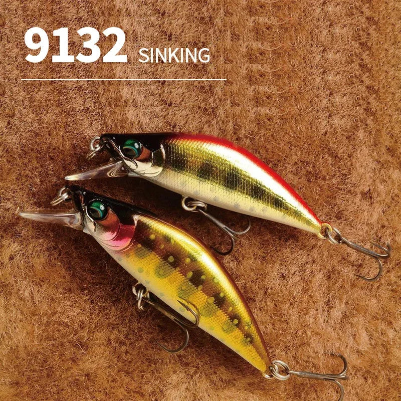 Minnow Hundimiento Diseño Japonés | 50mm 5.2g | Wobbling | Bass, Perca, Lucio y Trucha | Arroyo y Lago - Firu Total Sales