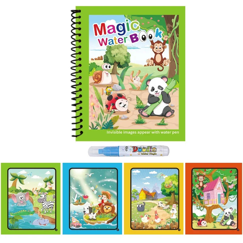 Reusable Water Drawing Book – Montessori Coloring Toy