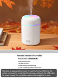 Difusor Aromaterapia 300ML | Purificador de Aire | Luz 7 Colores | Auto y Hogar 🌿