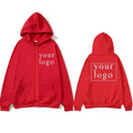 Hoodie Cardigan con Cremallera DIY 2025 | Logo Personalizado | Hombre y Mujer 👕