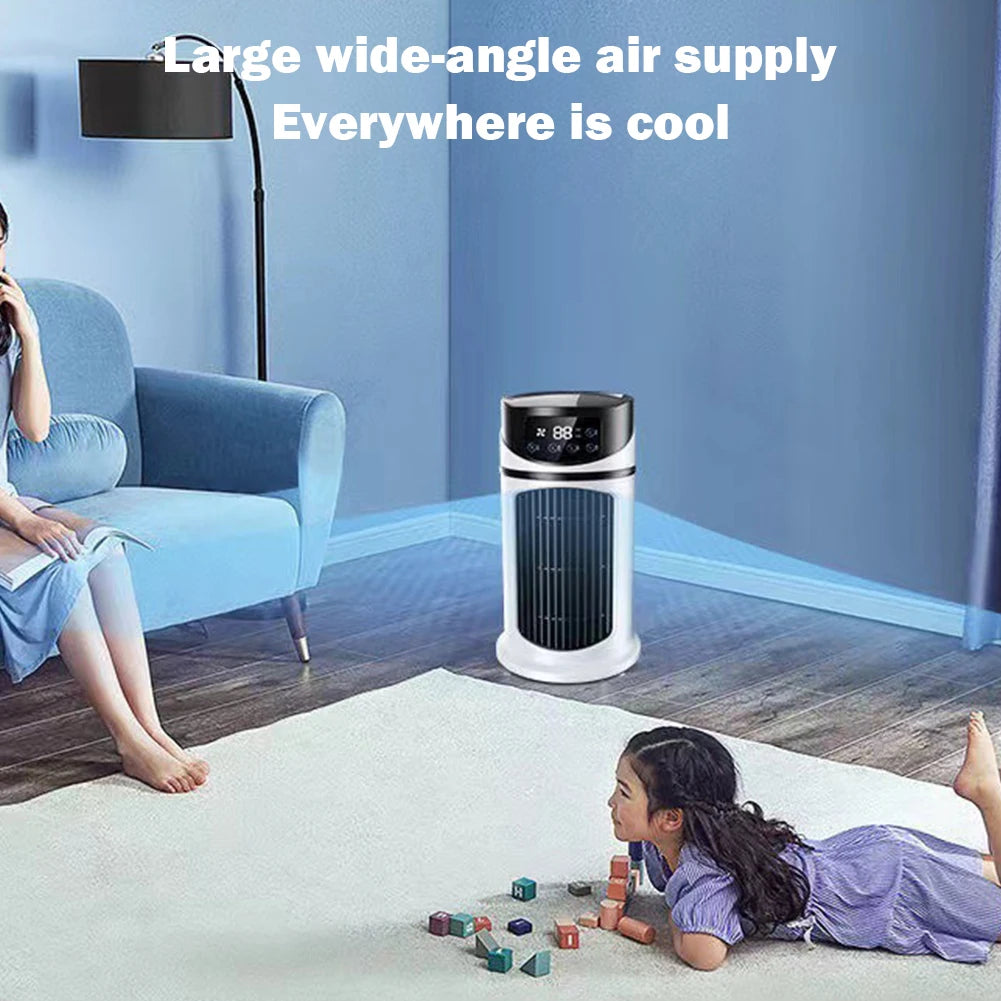 Fan 6-Hour Timer Evaporative Air Cooler with Humidifier Air Cooling Fan for Home Office Bedroom Use