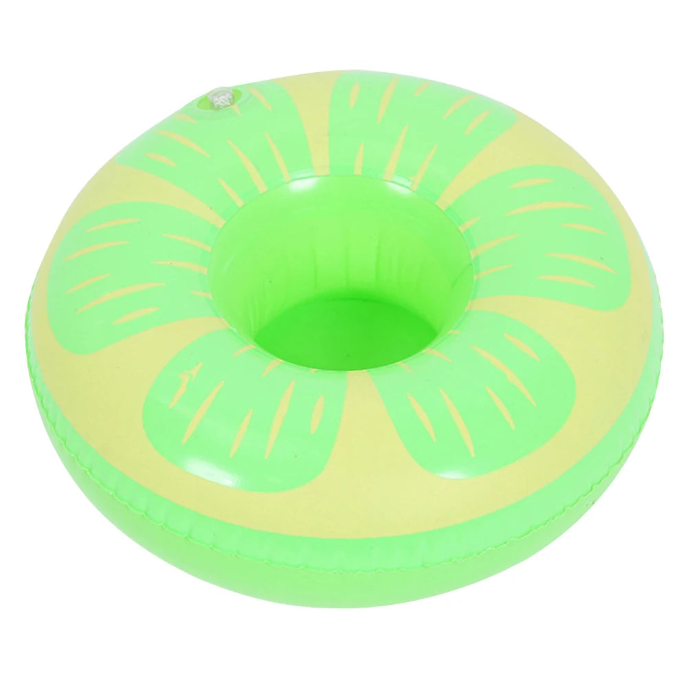 Floating Cup Holder Inflatable Swimming Pool Drink Cup Stand PVC Cooler Table Party Supplies Gift for Family Friends
