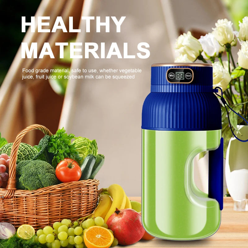 Licuadora Portátil USB 1000ml | Juguera de Frutas Recargable | Smoothies y Jugos