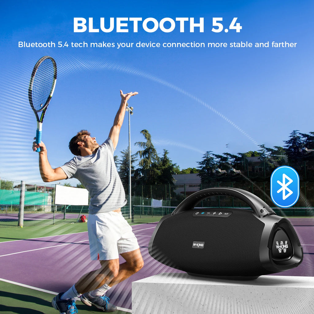 W-KING D20 Portable Bluetooth Speakers,200W RMS Massive Bass Party Boombox IPX7 Waterproof Speaker Large, Loud Outdoor Speaker