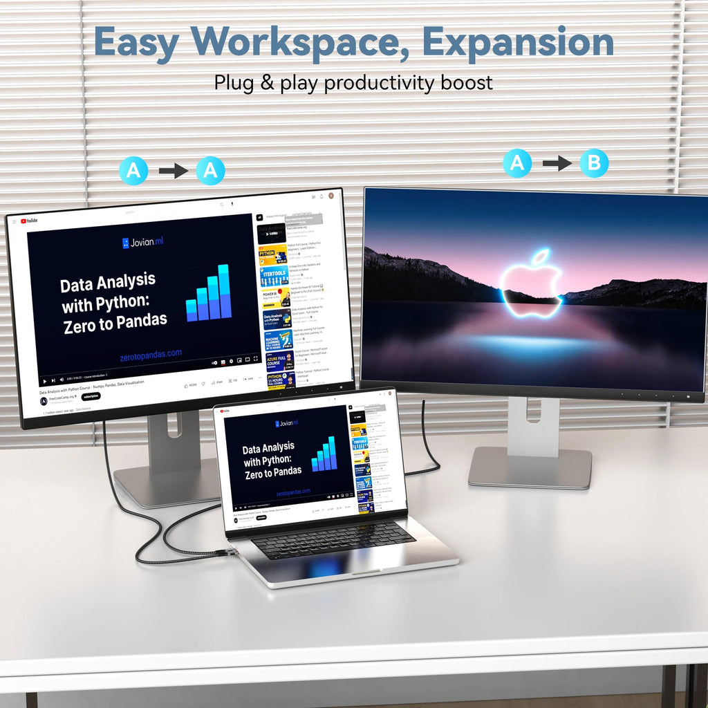 Adaptador USB-C a HDMI 2.1 | 8K@60Hz / 4K@120Hz | Thunderbolt 3/4 | MacBook Pro/Air, iPad, iMac