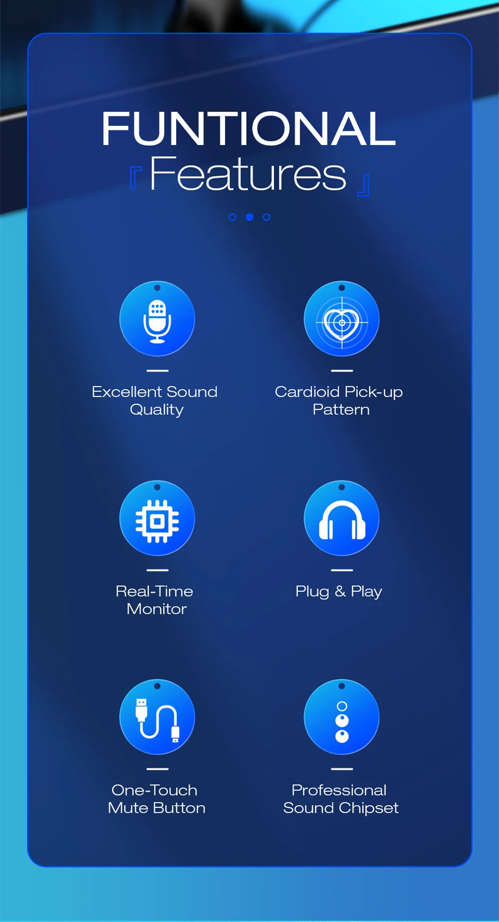 Micrófono USB Condensador HAOMUREN | PC/Mac Gaming Podcast | Adaptador Teléfono y Salida Auriculares - Firu Total Sales