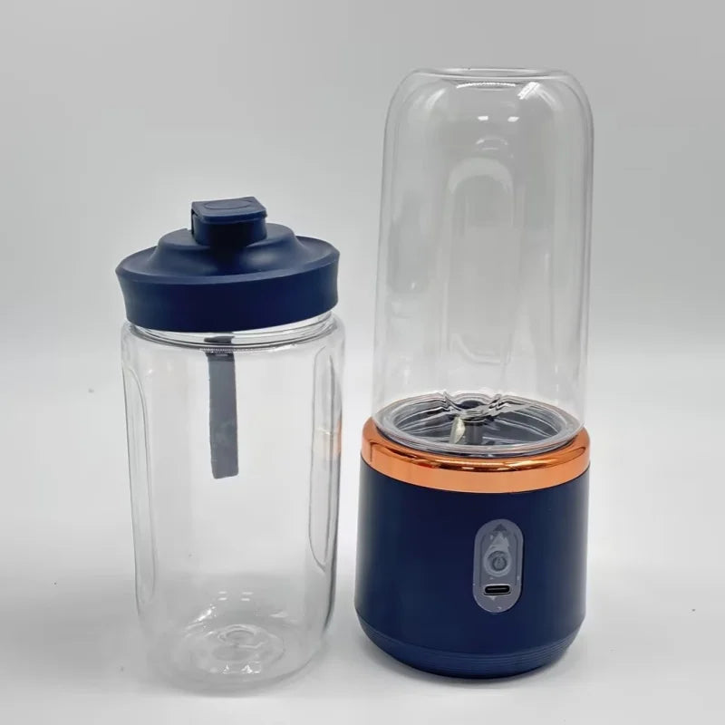 Portable Electric Blender 6 Blades Juice Smoothie Maker Ice Crusher Food Processor Personal for Fresh Drinks Juicer Machine