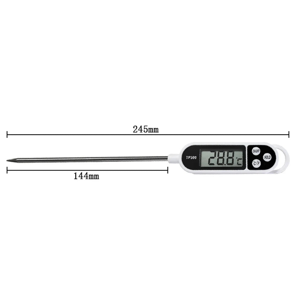 TP300 Instant Read Food Thermometer — LCD Digital | Meat, BBQ & Milk