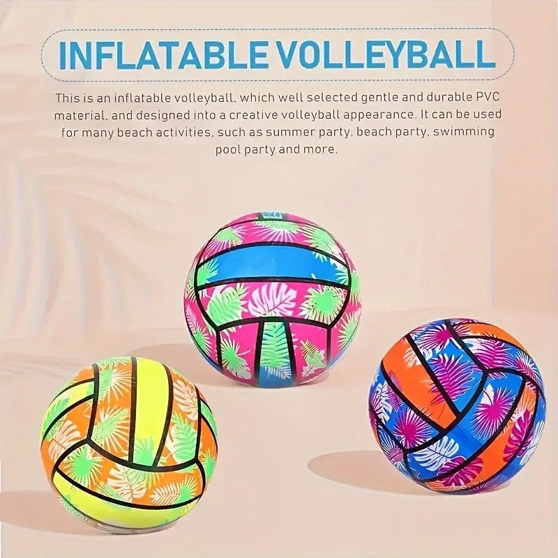 Pelotas de Voleibol Inflables para Playa y Piscina | Diseño Tropical | Pack 🏖️ - Firu Total Sales