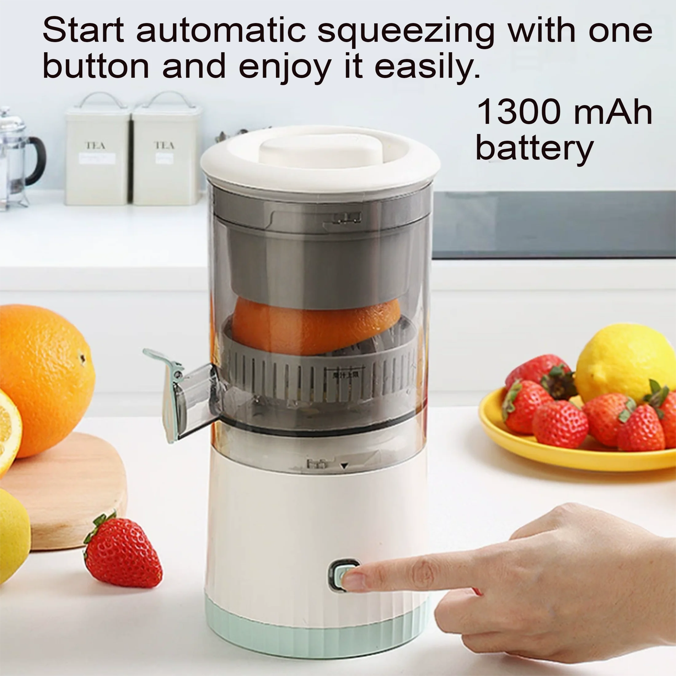 Electric juicer for separating dregs and juice Portable household+orange juice machine Fresh squeezing is super practical.
