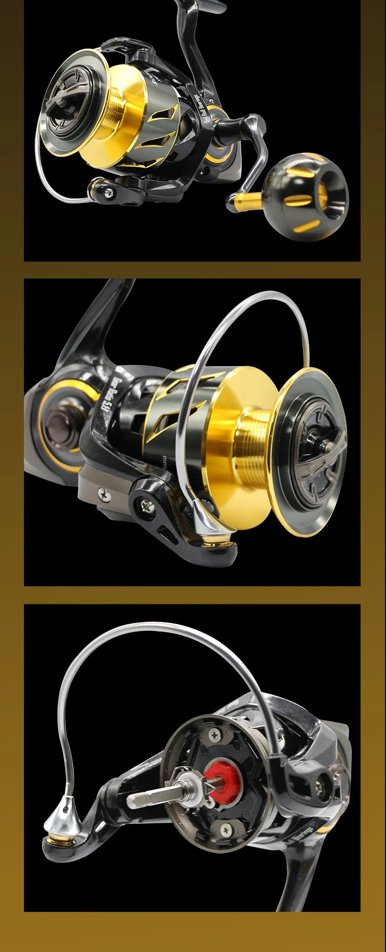 ROOBLINOS SW Spinning Reel Ultralight  Saltwater Surf Reel  5.0:1 9+1 BB Max Drag 12kg Fishing Reels Wheel - Firu Total Sales