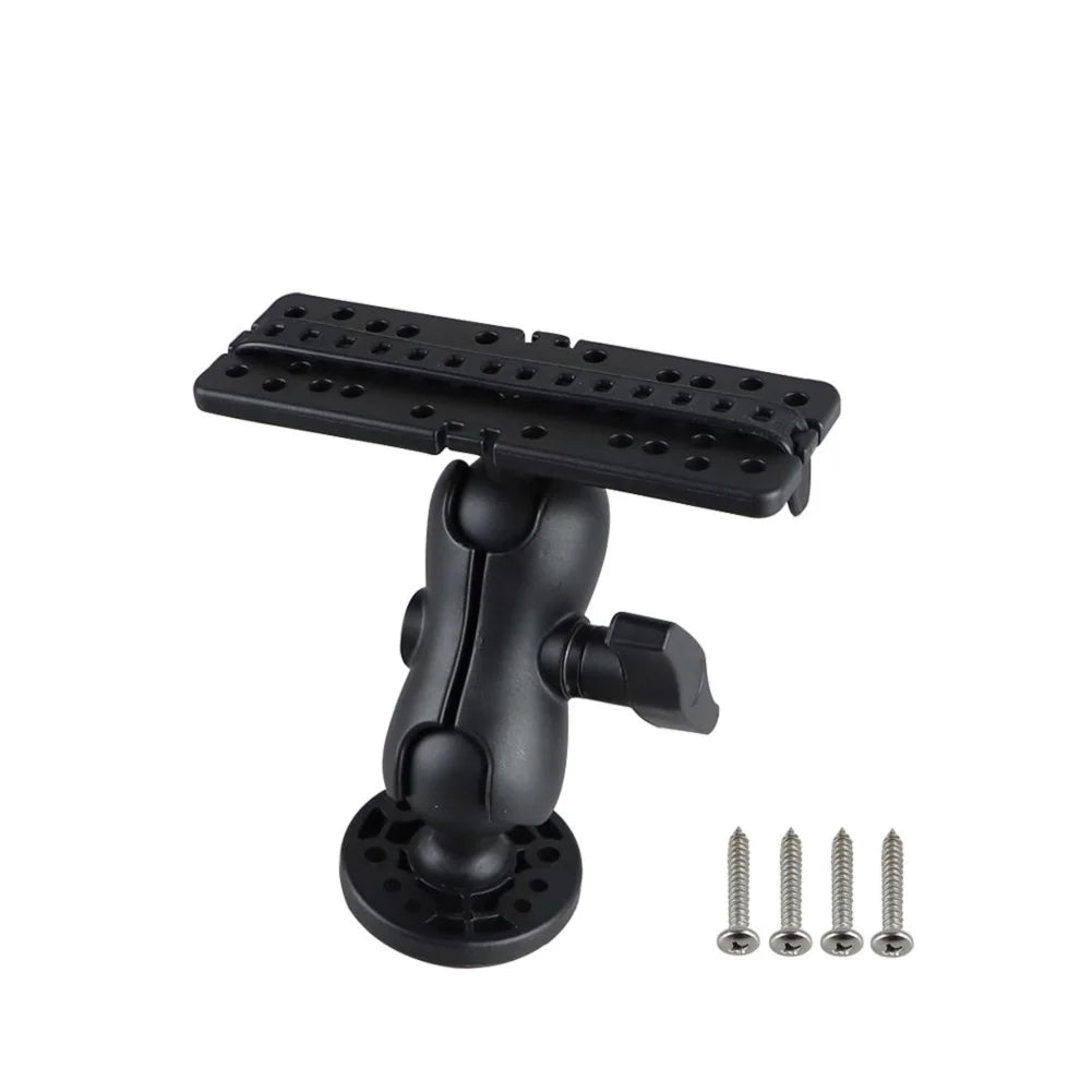 Fish Finder Mount Base Wear Resist 360 Degree Swivel Fish Finder Rack Universal Fishfinder Supporter for Marine Boat Kayak