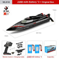 WLtoys WL916 RC Boat 2.4Ghz 55KM/H Brushless High Speed Racing Ship Remote Control Speedboat Toys For Adults with 2 Batteries - Firu Total Sales