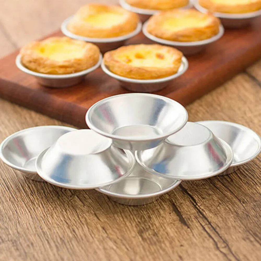 10 Moldes de Aluminio para Tartaletas y Mooncake | Accesorios de Repostería