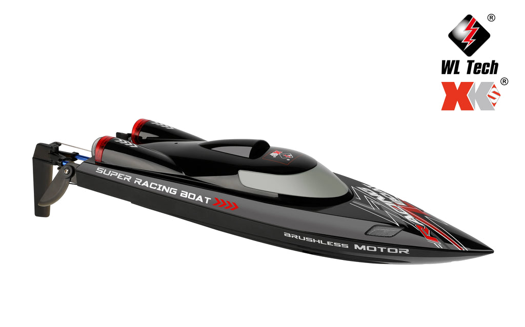 WLtoys WL916 RC Boat 2.4Ghz 55KM/H Brushless High Speed Racing Ship Remote Control Speedboat Toys For Adults with 2 Batteries - Firu Total Sales