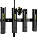 Adjustable Fishing Rod Holder, 4-Tube Wall-Mounted Rack for Boat Kayak Garage RV Storage