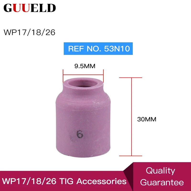 Plastic Welding Nozzle 10pcs 53N Series TIG Welding Ceramic Cup   Nozzle For WP-9/20/22/24/25 Torch Welding