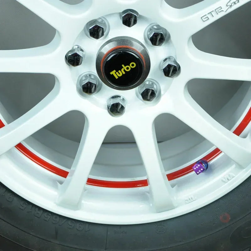 4PCS Aluminum Alloy Dice Car Wheel Tire Valve Caps Tyre Rim Stem Covers Airdust Waterproof For Automobiles Motorcycles Trucks