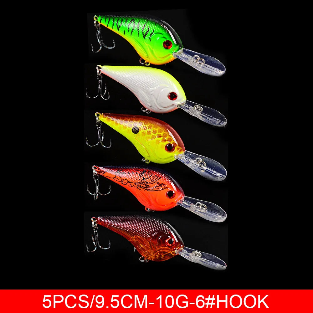 Set Múltiple Señuelos Ruia | Minnow Biónico | Crankbait Hundimiento | Bass | Wobbler con Anzuelos Triples - Firu Total Sales