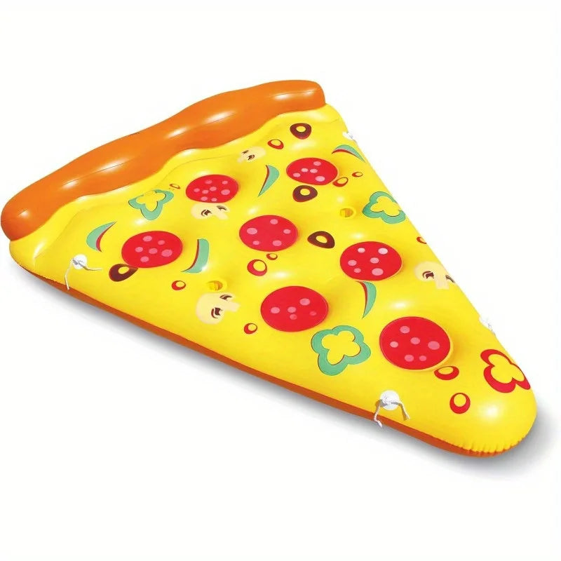 JOYFY Giant Inflatable Pizza Slice Pool Float Fun Pool Floaties Swim Party Toy Summer Pool Raft for Adutls Kids Summer Toys