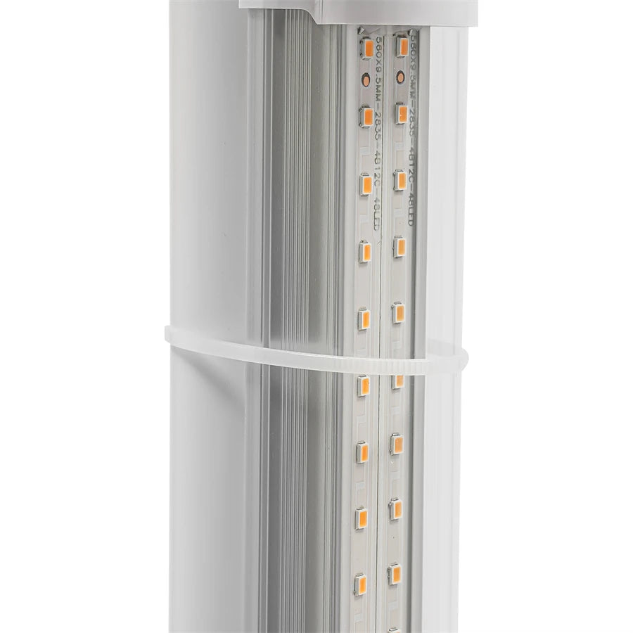 6-Tiers 30 Planting Holes Hydroponics Vertical Growing Kit, Tower Standing Soilless Vegetable Grower with LED & Water Tank