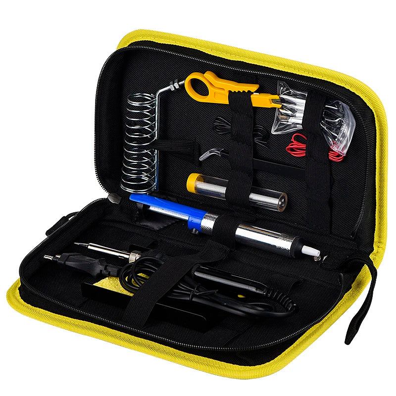 JCD 80W Electric Soldering Iron Kit LCD Display Temperature Adjustable 220V 110V With Solder Paste Iron Tips Welding Tools Set