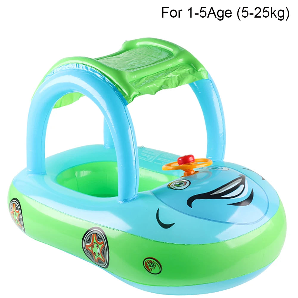 Flotador Forma de Carro para Niños | Aro de Piscina Playa | 3-6 Años 🌊 - Firu Total Sales