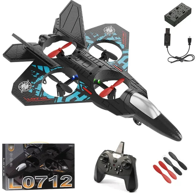 Avión RC Planeador EPP Foam 2.4G con Luces | Control por Gravedad | Regalo Niños ✈️ - Firu Total Sales