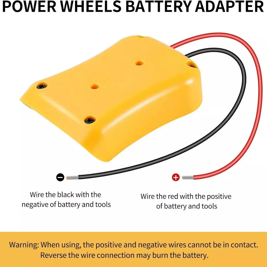 1Pc Power Connector Battery Adapter For DeWalt DCB184  DCCB204 18V/20V Max Battery Battery DIY Power Wheel Adapter Dock Holder