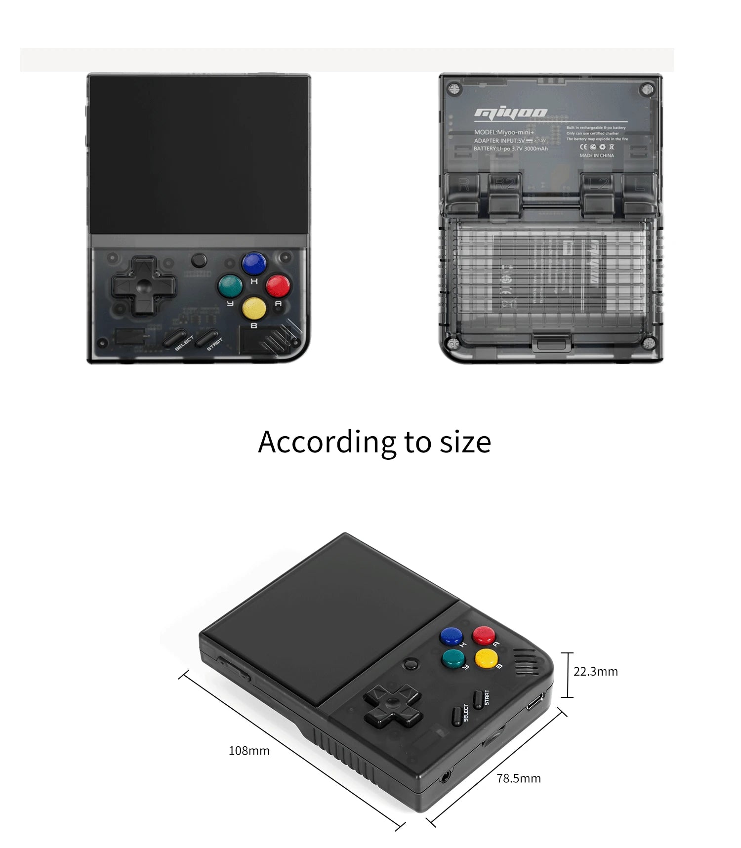 MIYOO Mini Plus Consola Portátil Retro | 3.5" IPS HD | Linux | WiFi | Regalo Niños - Firu Total Sales