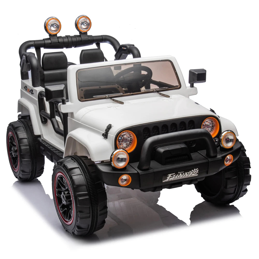 Carro Eléctrico 2 Asientos 24V para Niños | Control Padres | Bluetooth | 3-8 Años 🚗 - Firu Total Sales