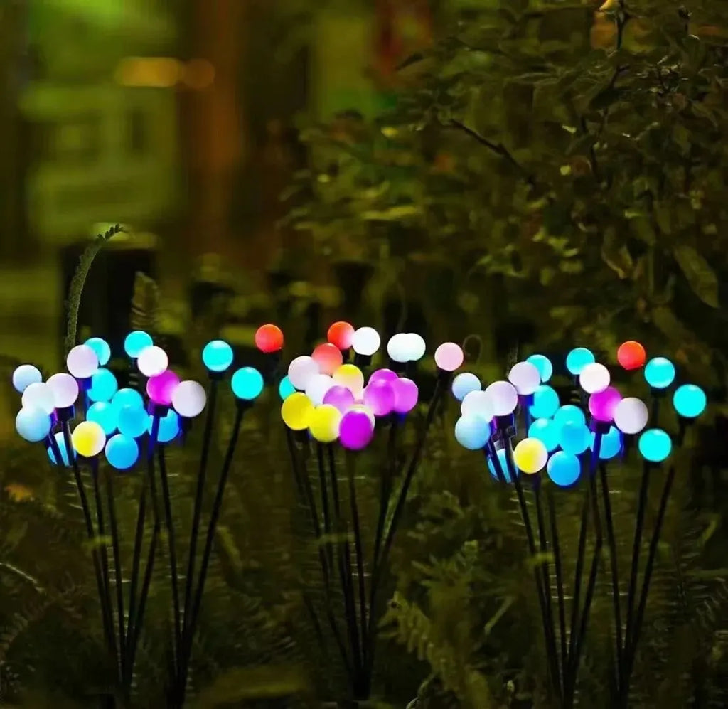 Solar Firefly Garden Light 10 LED | Waterproof Landscape Decoration | Outdoor Gardening