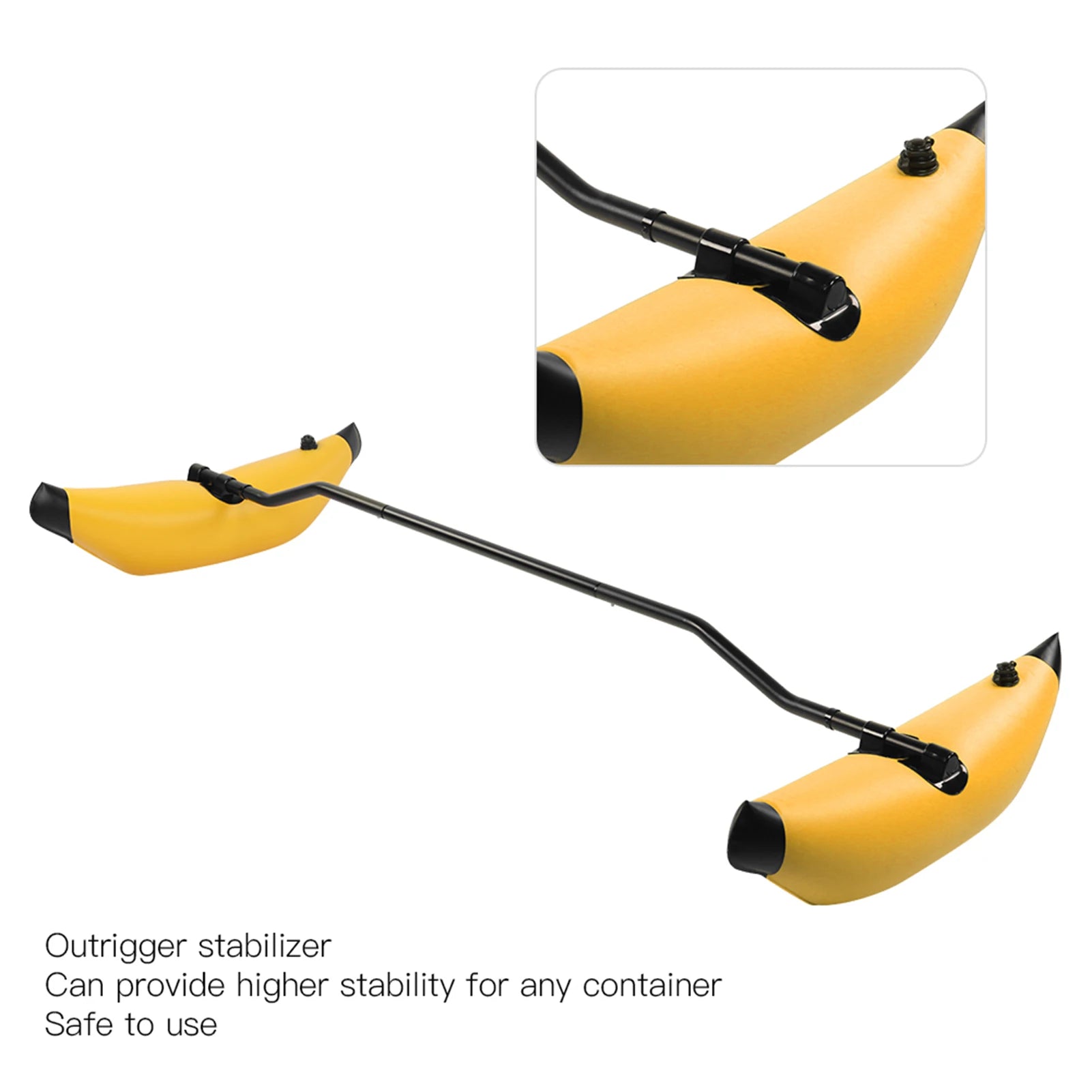 US Kayak Outrigger Kit Kayak Stabilizer Inflatable Kayak Stabilizer PVC Canoe Outrigger Kit Floating Balancing Boat Accessory