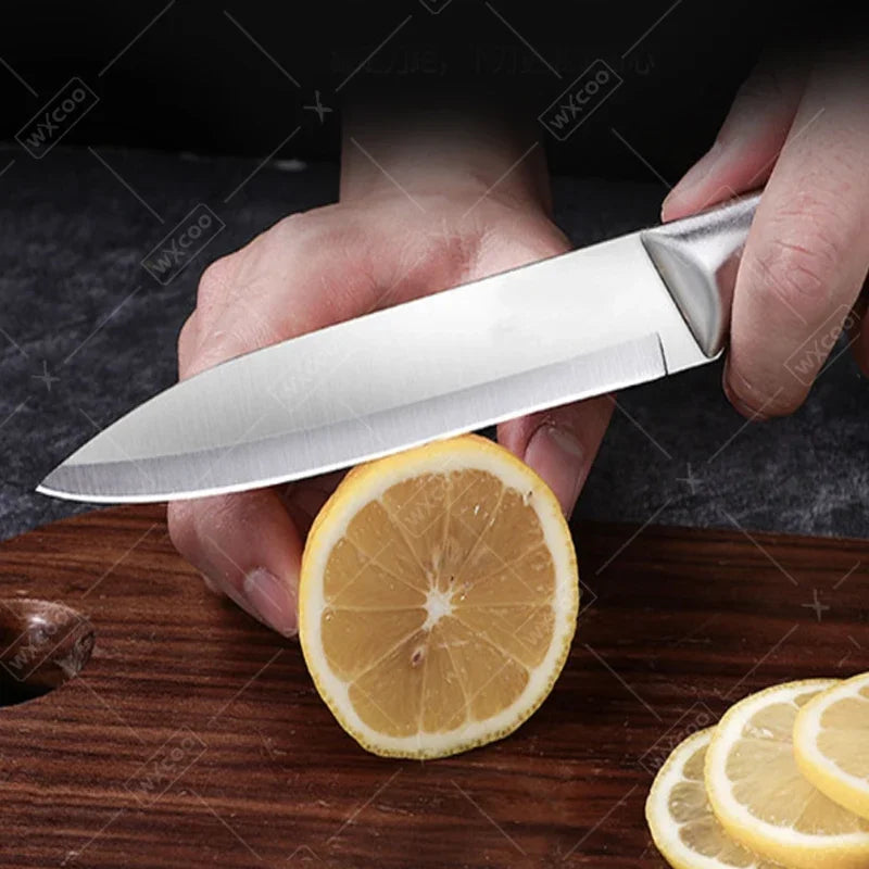 WXCOO Stainless Steel Kitchen Fruit Paring Knife Chef Butcher Knife Meat Cleaver Utility Fruit Peeler Kitchen Accessories