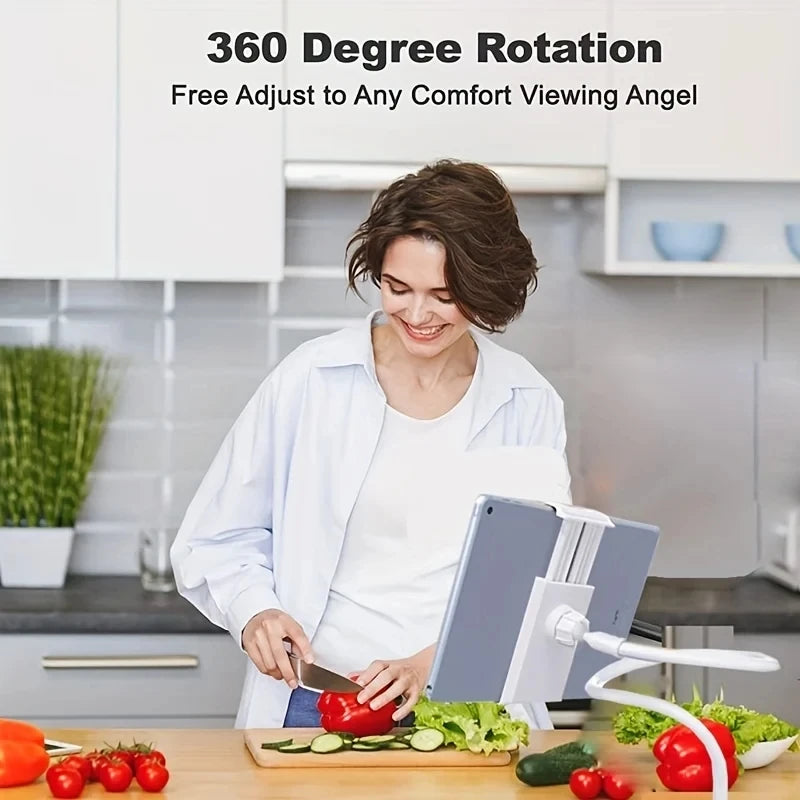 Lazy Bedside Desktop Live Foldable 70cm Mobile Phone Tablet Clip Stand Headrest Holder for IPad Samsung Tabs Xiaomi ASUS
