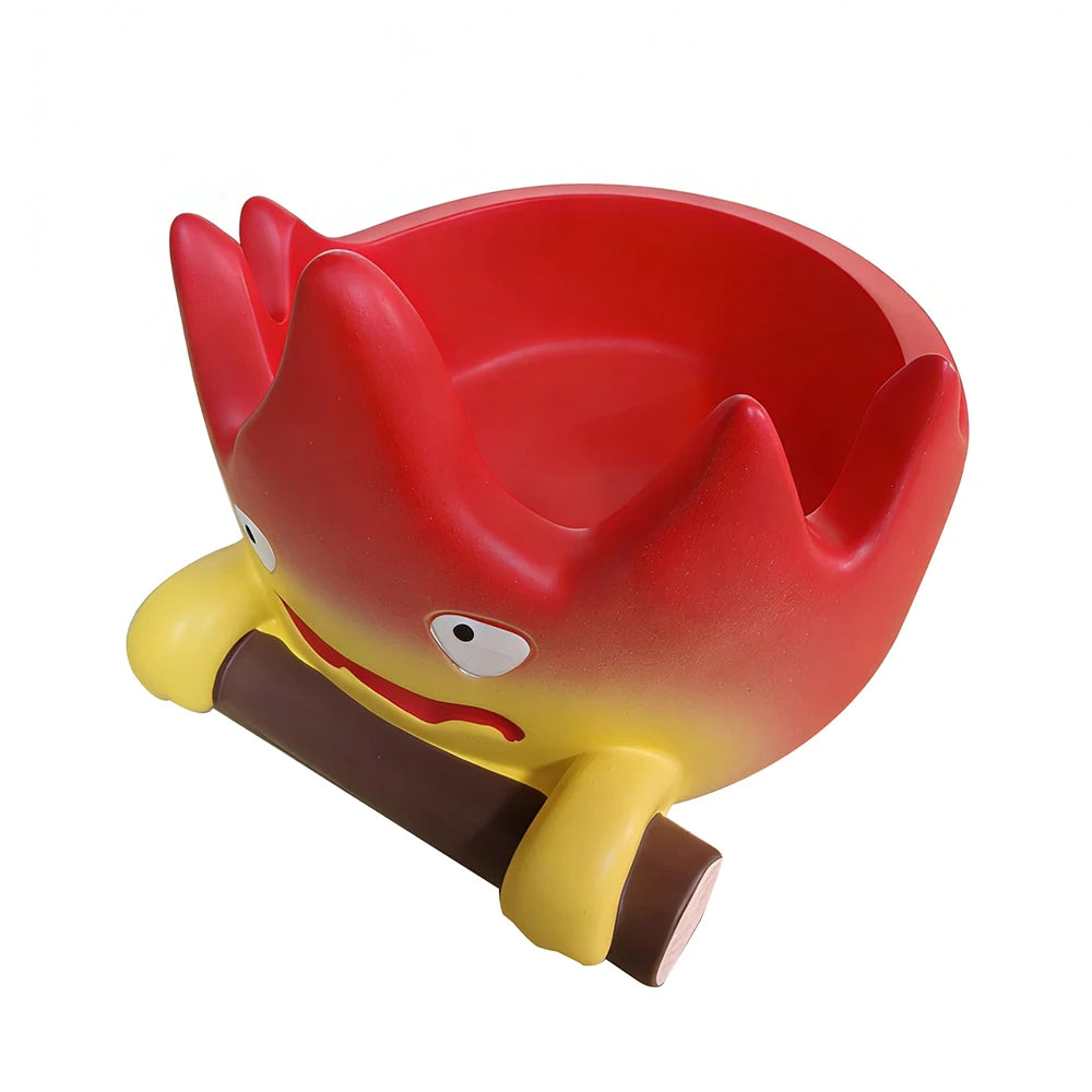 Cartoon Cute Little Flame Ashtray Home Desktop Ornament Creative Fire Shaped Ashtray Anti Fly Ash Ashtray Decoration Gift