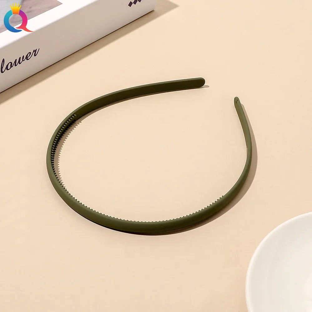 Plastic Frosted Non-slip Face Wash Hairbands Headband Women Girls Hair Head Hoop Bands Scrunchie Accessories Headdress Ornaments